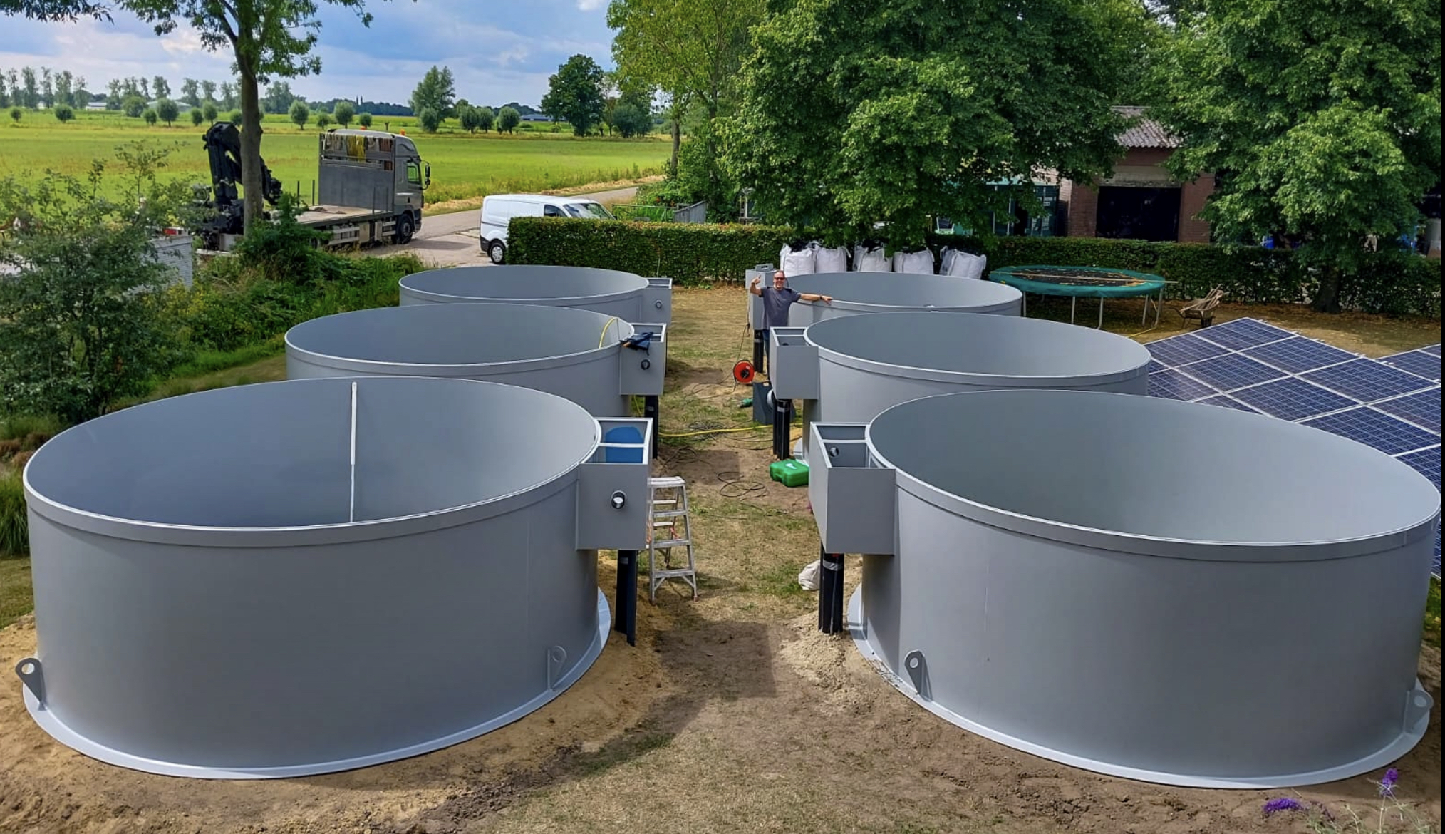 Aquacultuur bassins